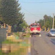 Wypadek motocyklisty w Sławniowie