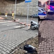 Wypadek motocyklisty w piekarach slaskich