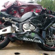 Wypadek motocyklisty