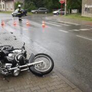 Wypadek motocyklisty
