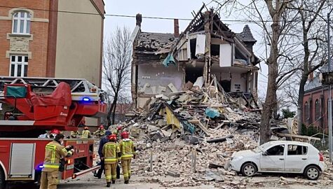 Wybuch gazu Katowice ul. Bednorza