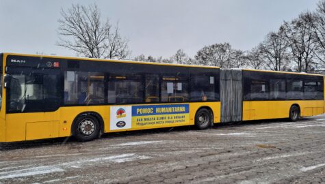 autobus przekazany z Gliwic dla Ukrainy