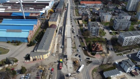 20230330 013 pl dg centrum przebudowa torowiska tramwajowego dron 1600x1067 1