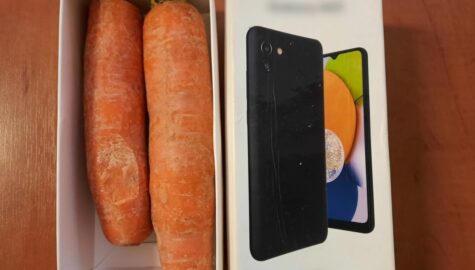 marchewki zamiast telefonu