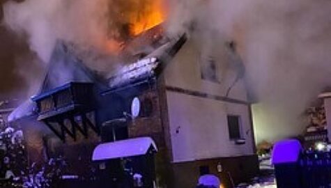 pożar domu w Radlinie