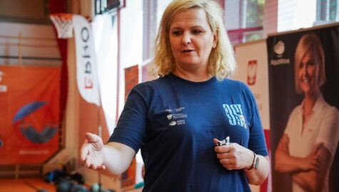 Dzieci na Basenie Zadole uczyły się pływać z Otylią Jędrzejczak