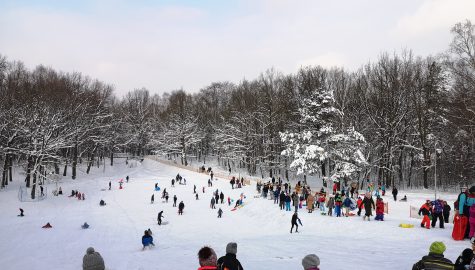 Górka saneczkowa w Parku Kościuszki fot M Mendala