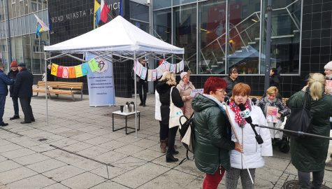 Niepełnosprawni protest