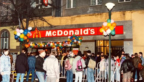 Otwarcie McDonald's w Katowicach w 1992