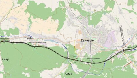 Obwodnica Poreby i Zawiercie GDD Ki A mapa scaled