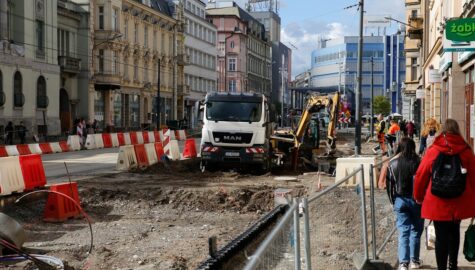Postepuja prace nad metamorfoza ulicy Warszawskiej Fot S Rybok