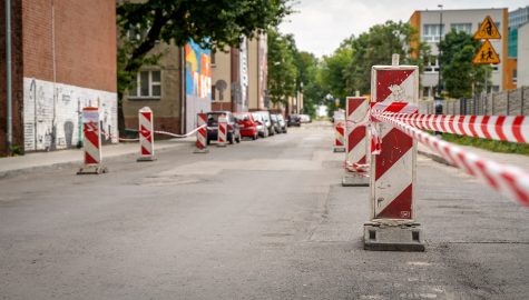 Remont chodnika i nawierzchni jezdni na ul Ordona w Katowicach fot 1