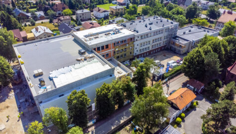 Rozbudowa SP21 osiągnęła stan surowy zamknięty fot Kamil Kalkowski UMK