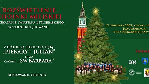 Rozświetlenie choinki w Piekarach Śląskich