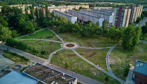 Skwer Sosnica Dzionkarzy fot Michal Buksa DJI 0777 Dron