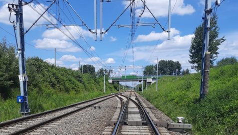 Tory i siec tracyjna w miejscu gdzie powstanie nowy przystanek kolejowy Pawlowice Studzionka fot Krzysztof Podgorny