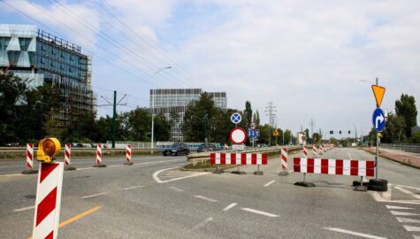 Tymczasowa organizacja ruchu na Grundmanna