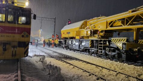 Udrażnianie torów w Kuźni Raciborskiej