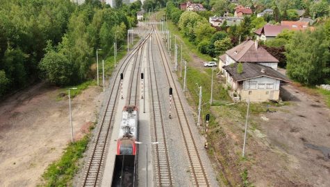 Csm Pociag na torach w Katowicach Kostuchnie widok z lotu ptaka fot Krzysztof Scigala 5e84da8882