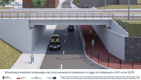 Csm Wizualizacja wiaduktu kolejowego nad ulica Lwowska w Katowicach w ciagu linii kolejowej nr 657 26dcaf8d8d
