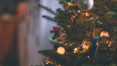 Macro shot photography of christmas stockings ornament on a 1671872