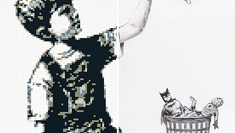 Obrazy lego Banksy
