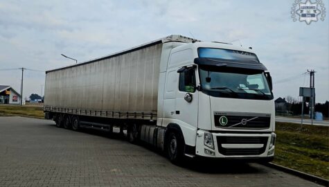 Pijany kierowca ciezarowki