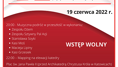 Plakat na koncert do mediow spolecznosciowych