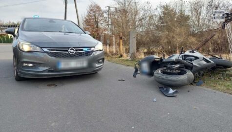 Poscig za motocyklistą raciborz