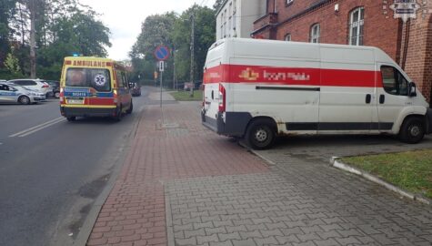 Potracenie rowerzystki w swierklancu