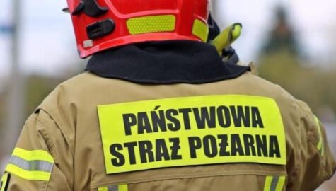 Pożar w dabrowie górniczej