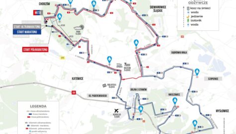 Silesia marathon mapka