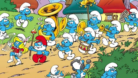 Smerfy w gagalerii katowickiej