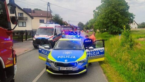 Wypadek nastolatki na hulajnodze