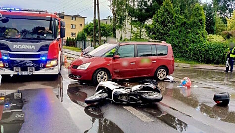 Wypadek smiertelny motocklisty