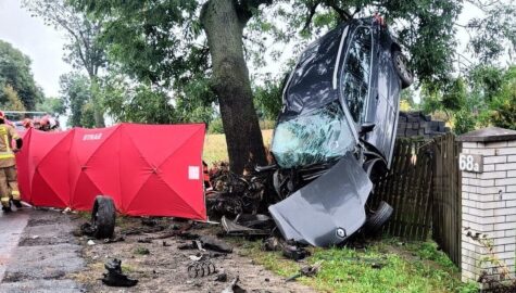 Wypadek śmiertelny w ślezanach