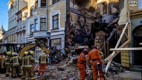 Zawalenie kamienicy w cieszynie