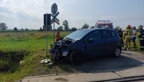 Zderzenie z pociągiem w raciborzu