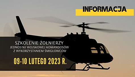 Szkolenie z wykorzystaniem śmigłowców