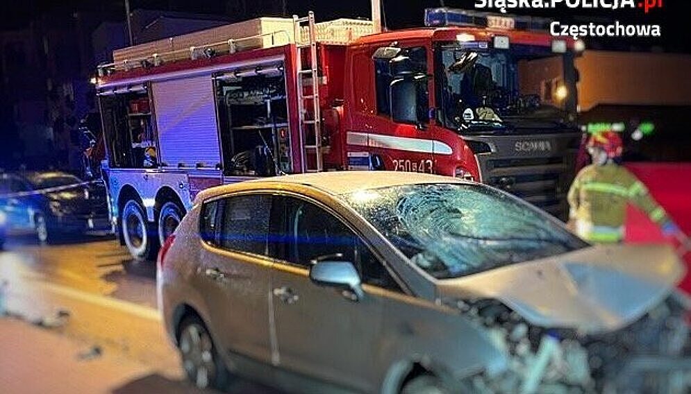 potrącenie taksówkarza w Częstochowie