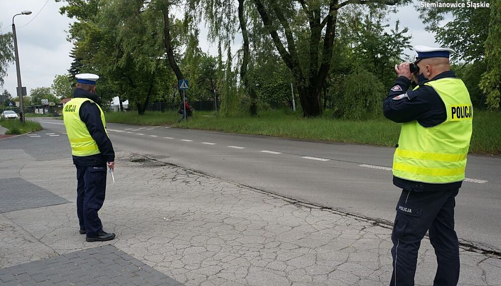 kontrola drogowa siemianowickiej policji