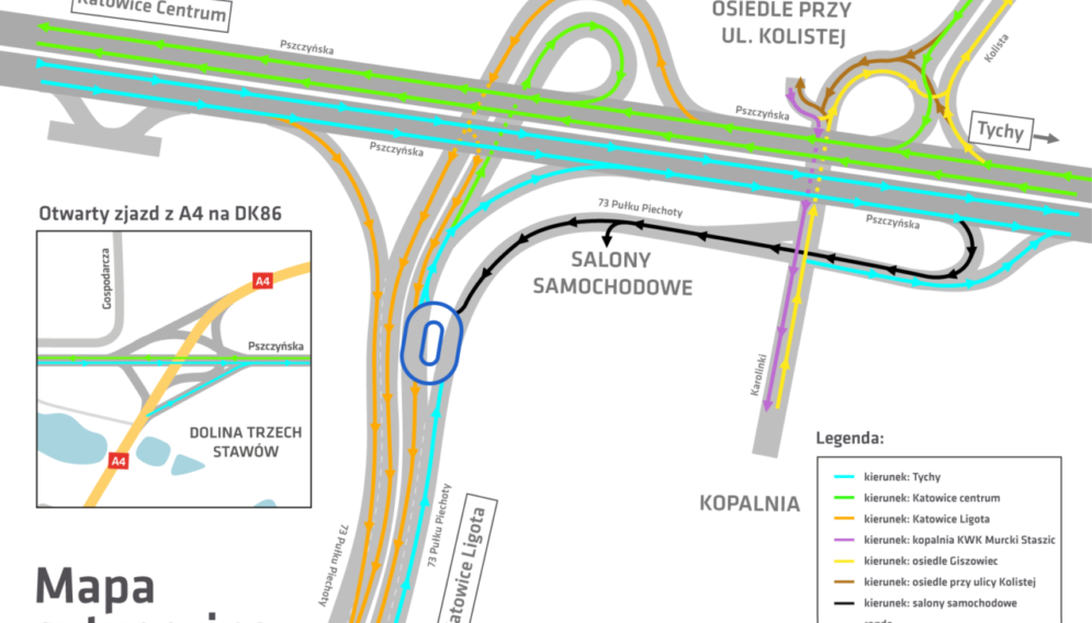 Giszowiec mapa sytuacyjna zmiana od 7 07