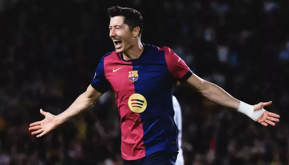 Lewandowski barcelona real gole