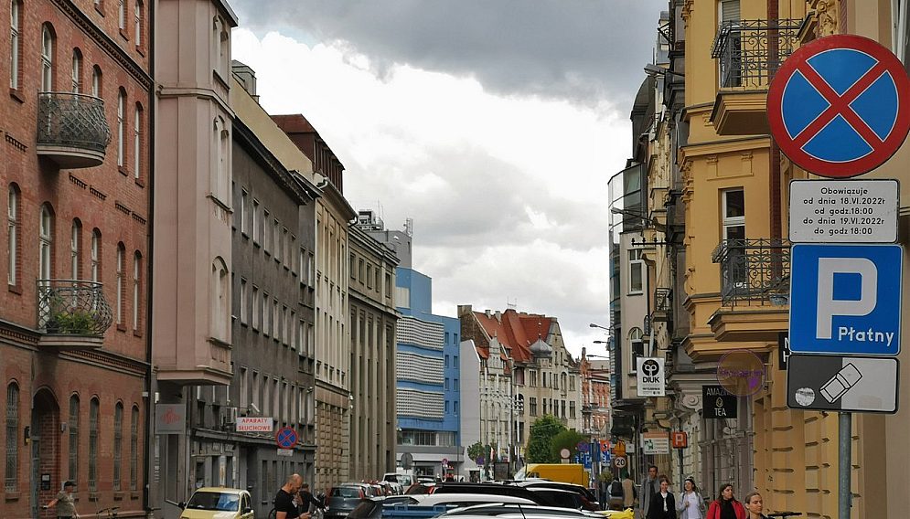 Oznakowanie w centrum miasta fot M Mendala