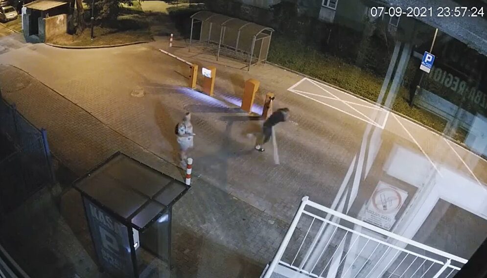 Piekary Slaskie wandal szlaban