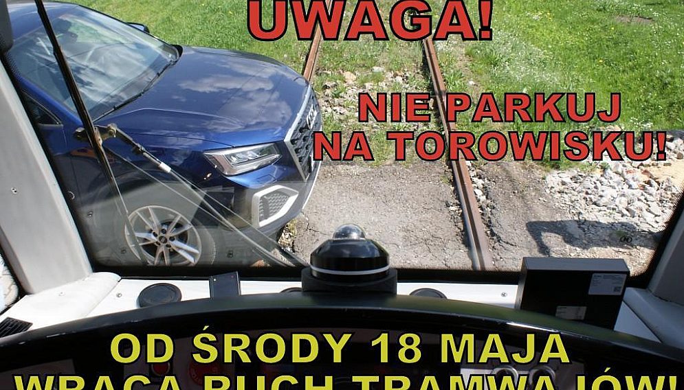 Sosnowiec Andersa powrot tramwajow ulotka