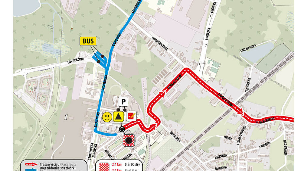 Tour de Pologne w Katowicach mapa