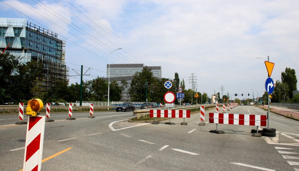 Tymczasowa organizacja ruchu na Grundmanna