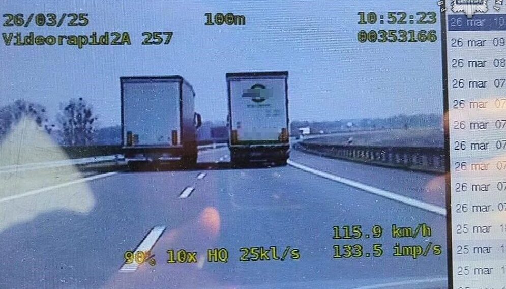 Zakaz wyprzedzania dla ciężarówek