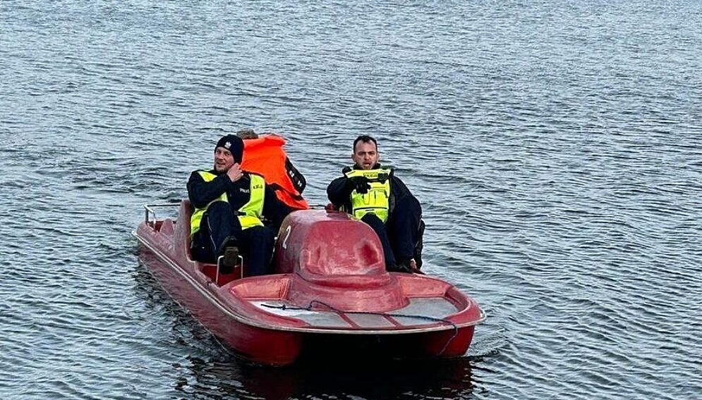 Akcja ratunkowa zalew rybnicki